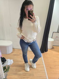 Pull LAURIANE écru