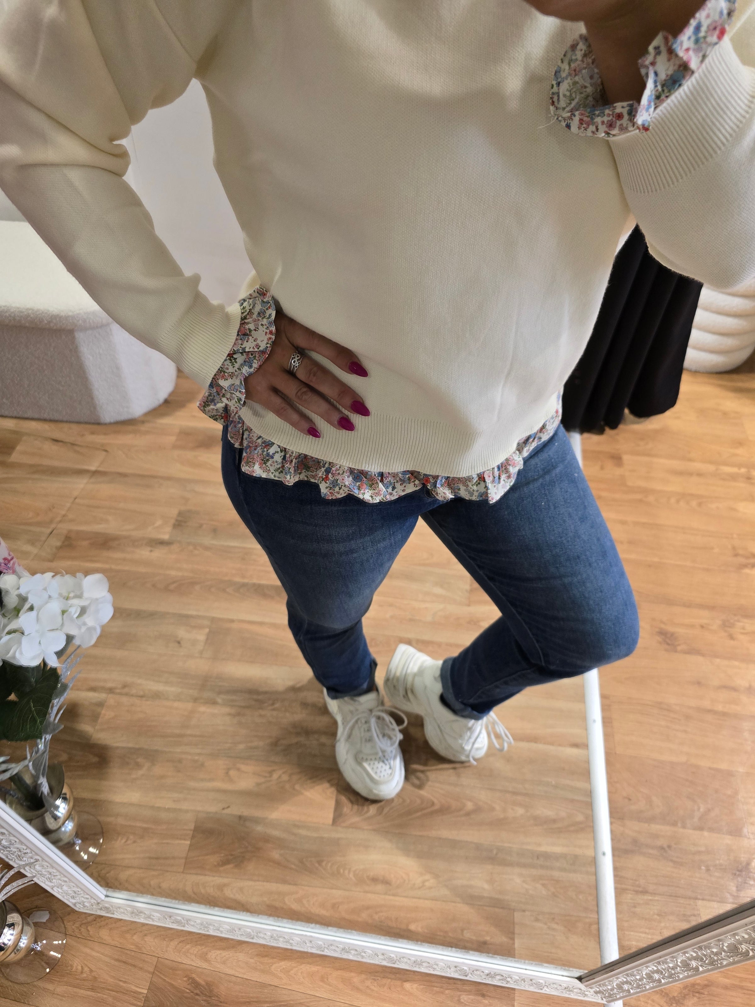 Pull LAURIANE écru
