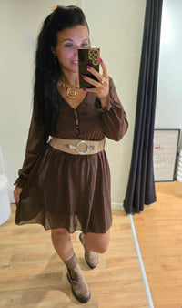 Robe CELESTE marron