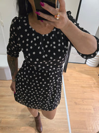 Robe à pois LOLA noir