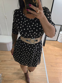 Robe à pois LOLA noir