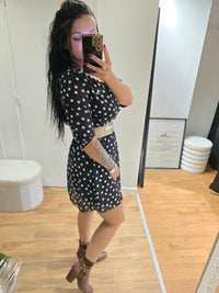 Robe à pois LOLA noir