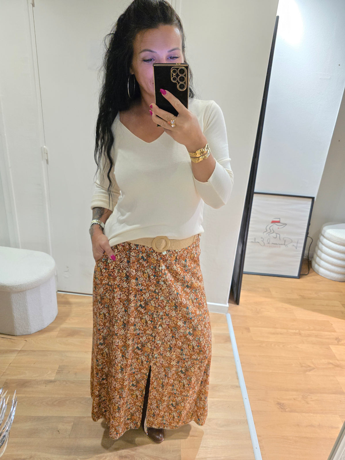 Jupe avec ceinture MAÉ
