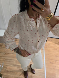 Chemise LOUISE bordeaux