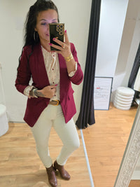 Blazer EMILIE bordeaux