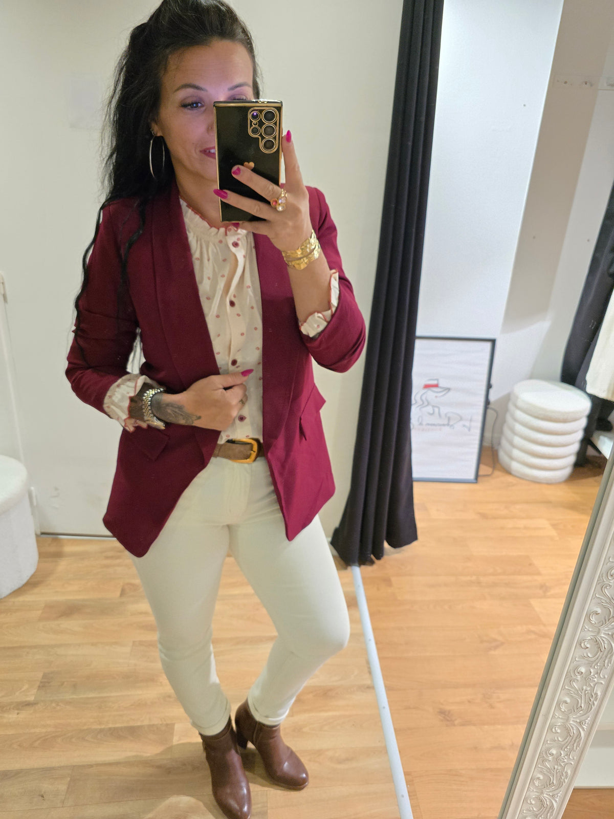 Blazer EMILIE bordeaux