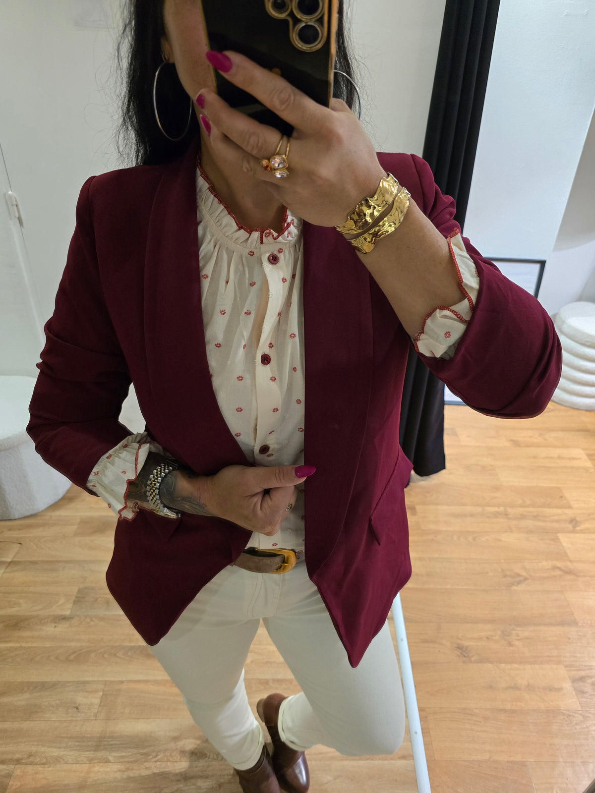 Blazer EMILIE bordeaux