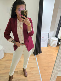 Blazer EMILIE bordeaux