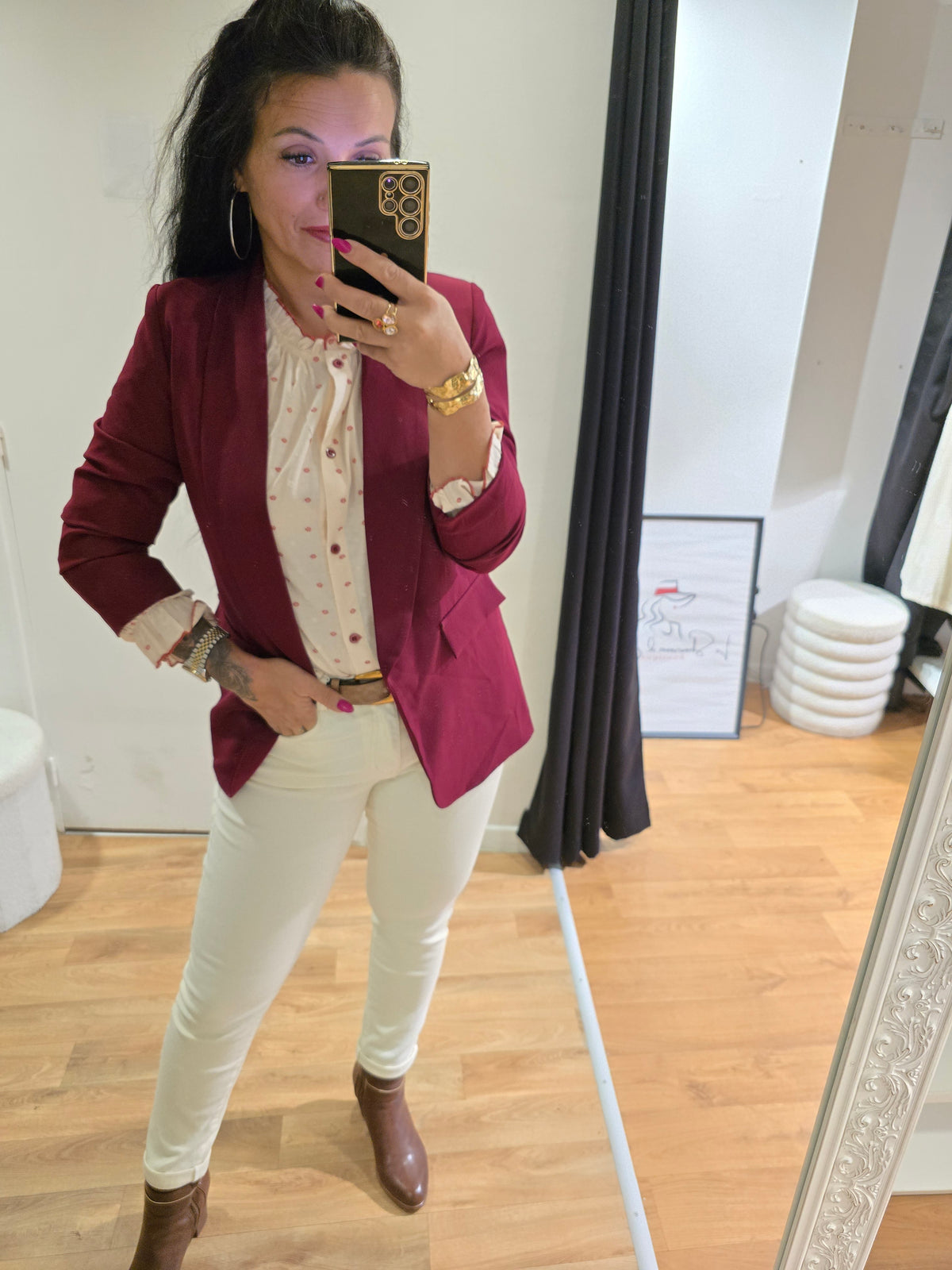 Blazer EMILIE bordeaux