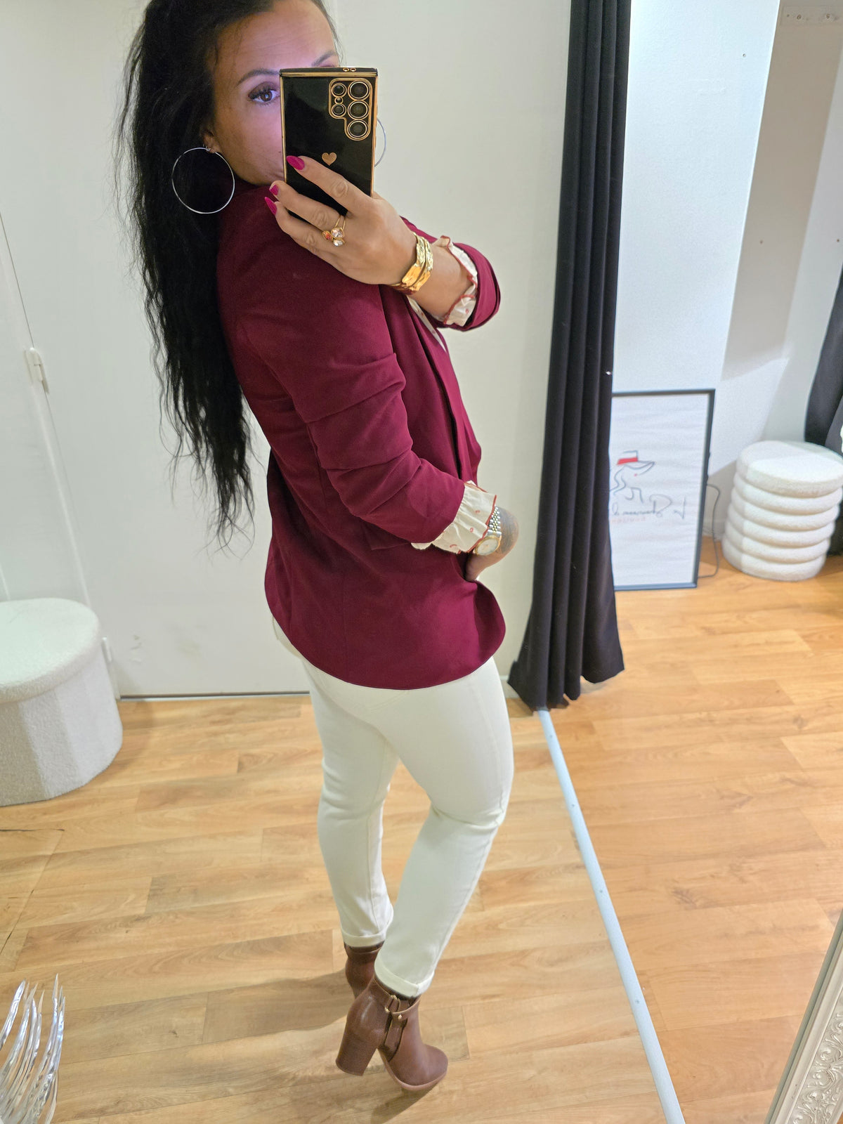 Blazer EMILIE bordeaux