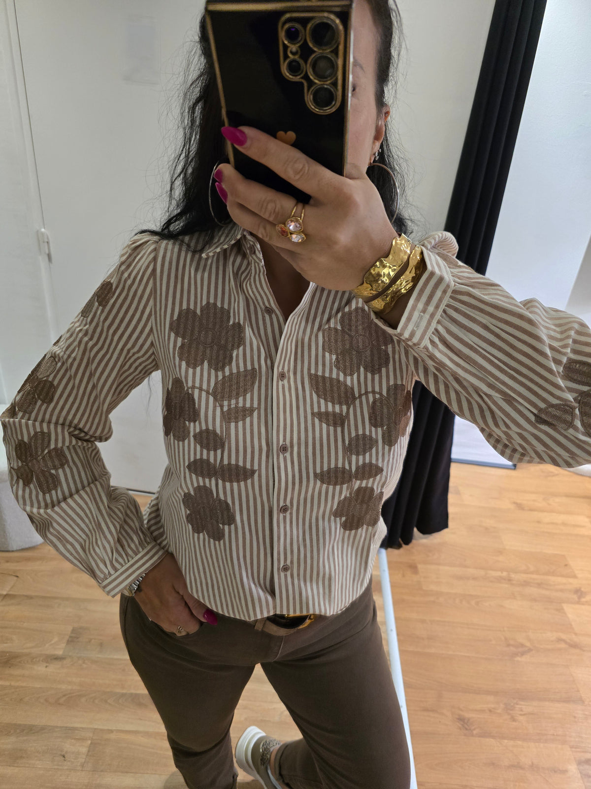 Chemise brodée ANDREA