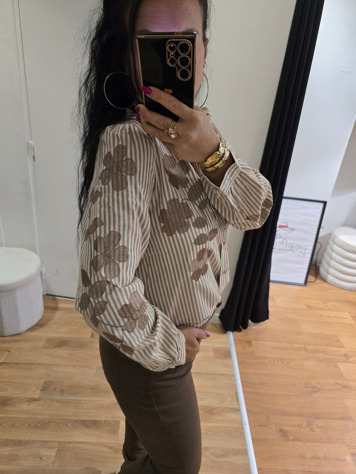 Chemise brodée ANDREA