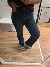 Jeans wide leg CERISE