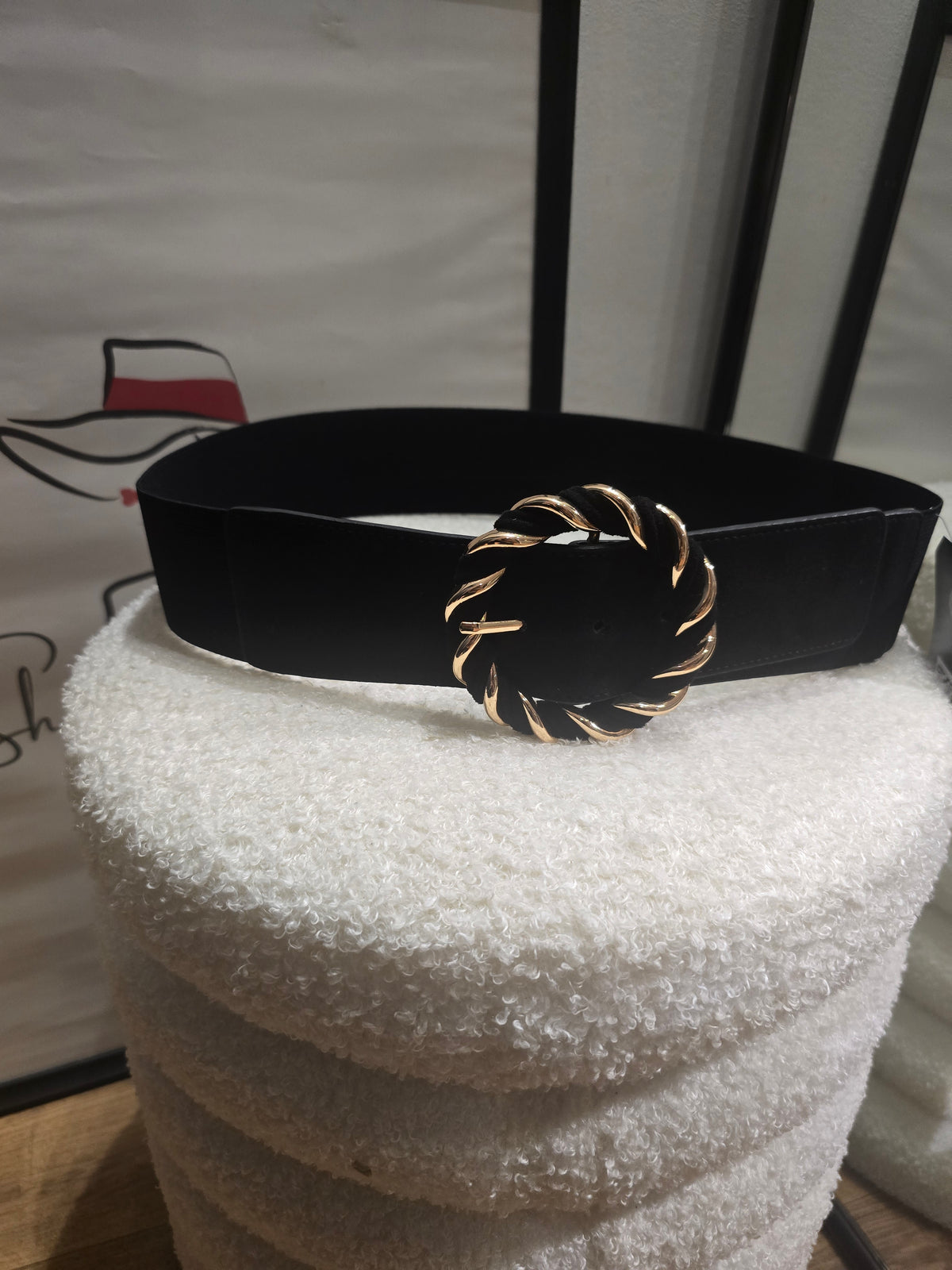 Ceinture élastique CÉLIA noire