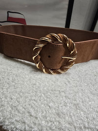 Ceinture élastique CÉLIA camel
