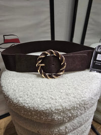Ceinture élastique CÉLIA marron