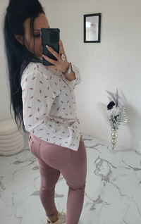 Pantalon CLEO vieux rose