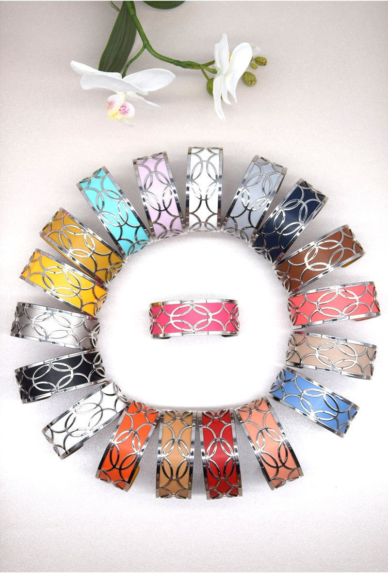 Bracelet inspi Georgette jaune