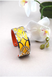Bracelet inspi Georgette jaune
