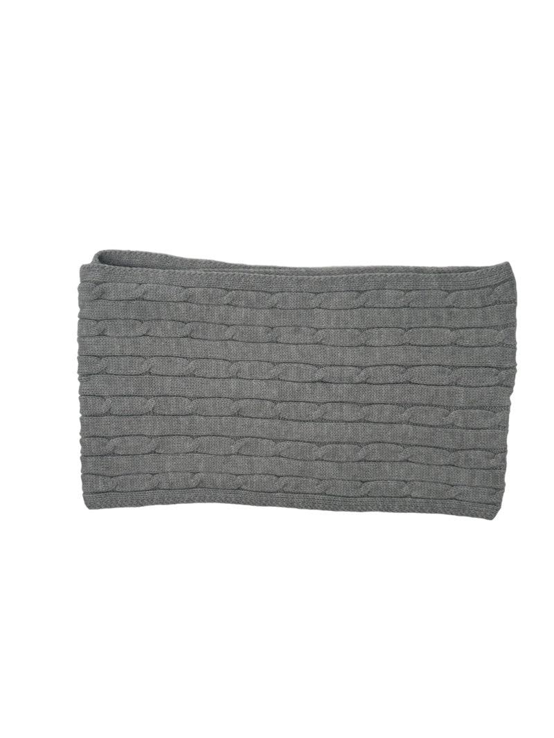 Ensemble bonnet/gants/écharpe gris