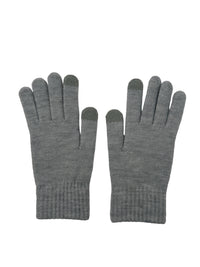 Ensemble bonnet/gants/écharpe gris