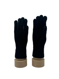 Ensemble bonnet/gants/écharpe noir