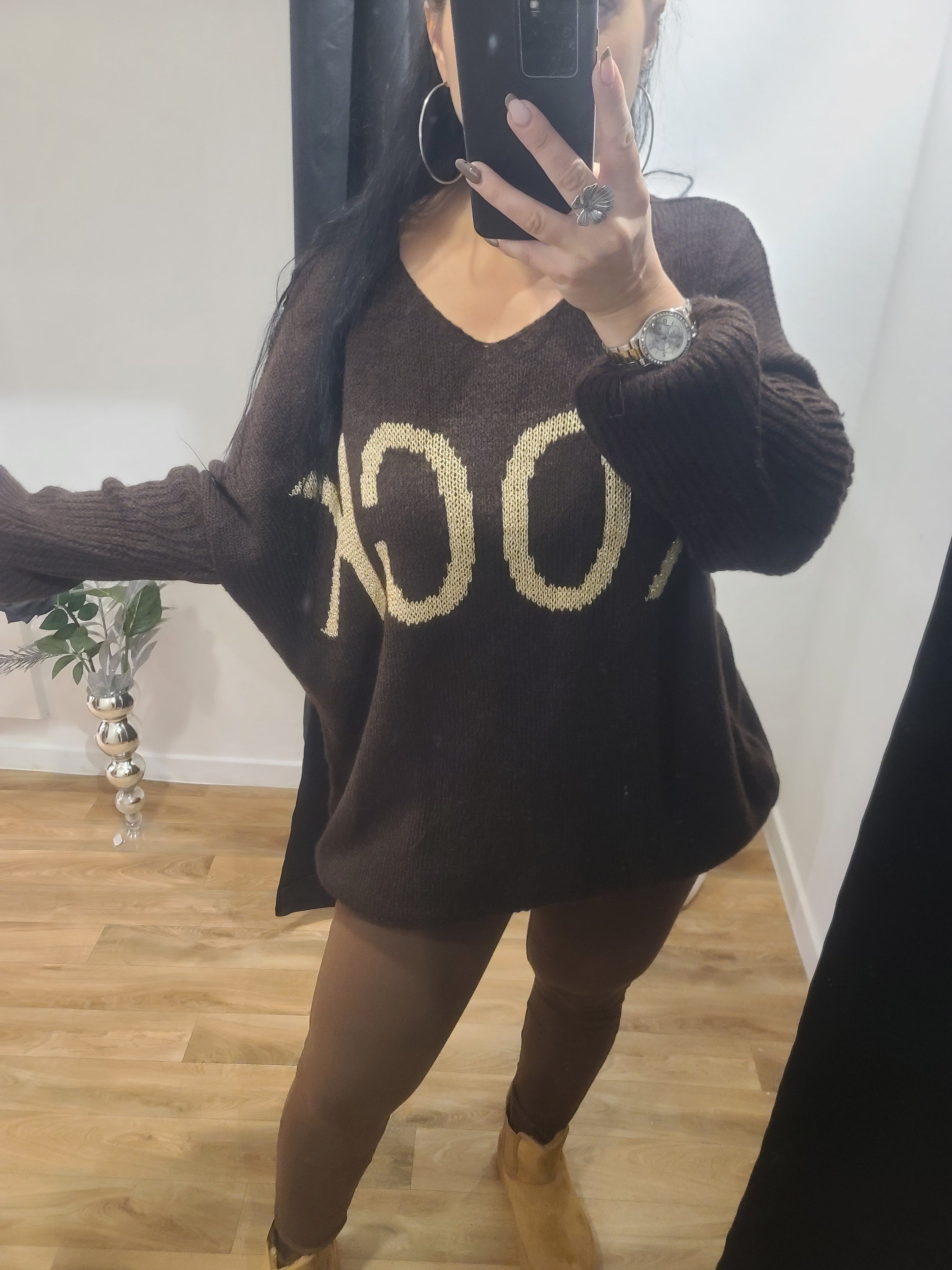 Pull ROCK marron