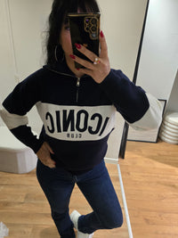 Pull ICONIC bleu marine