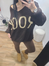 Pull ROCK marron