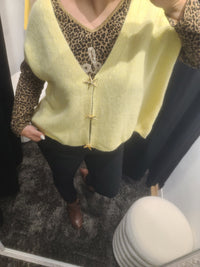 Gilet CALVIN jaune en alpaga