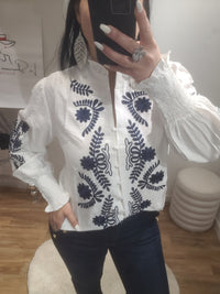 Chemise brodée MYKONOS