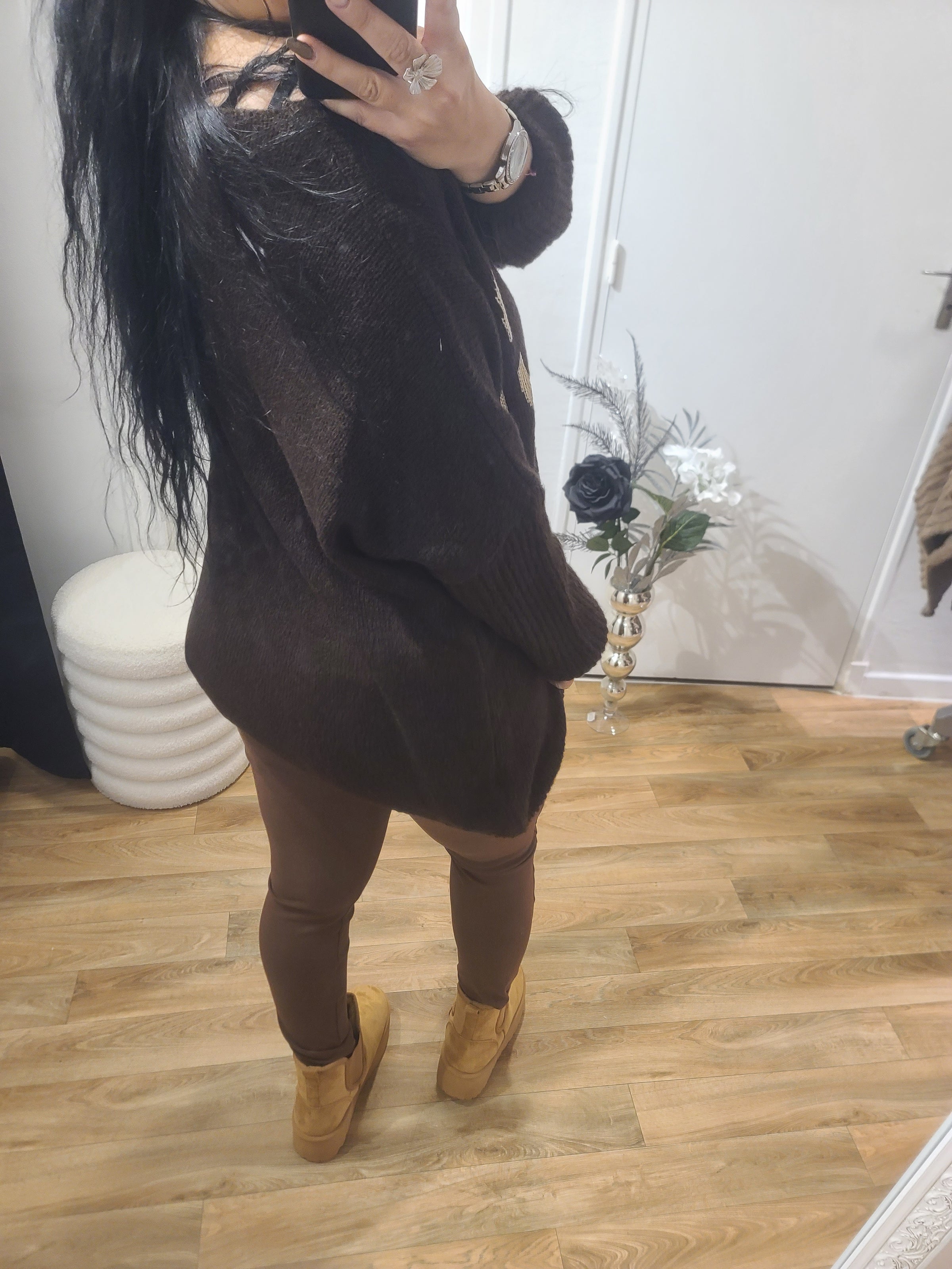 Pull ROCK marron