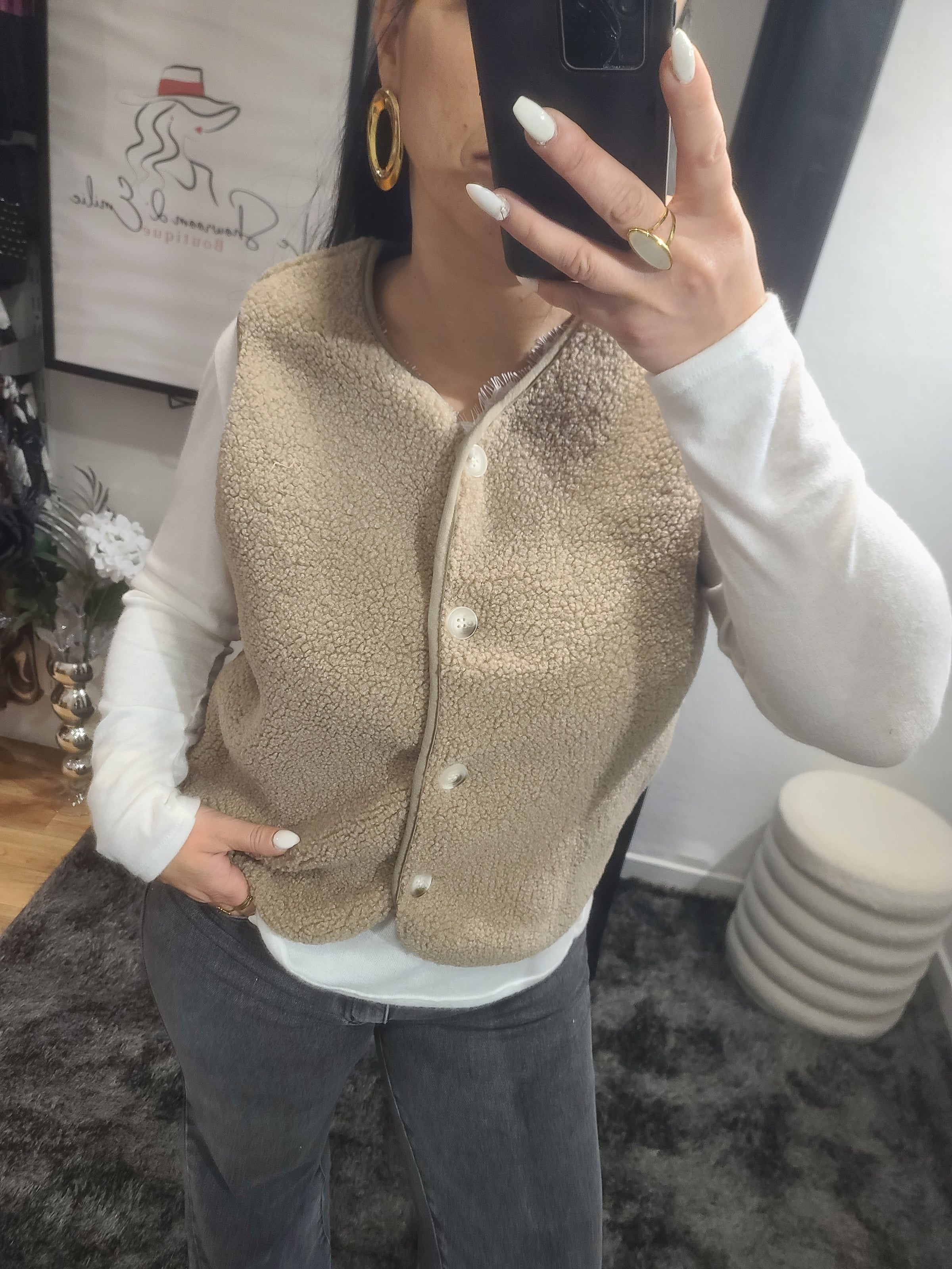 Gilet DIEGO taupe
