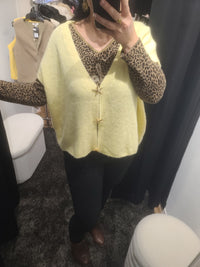 Gilet CALVIN jaune en alpaga