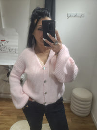 Gilet CHLOE rose