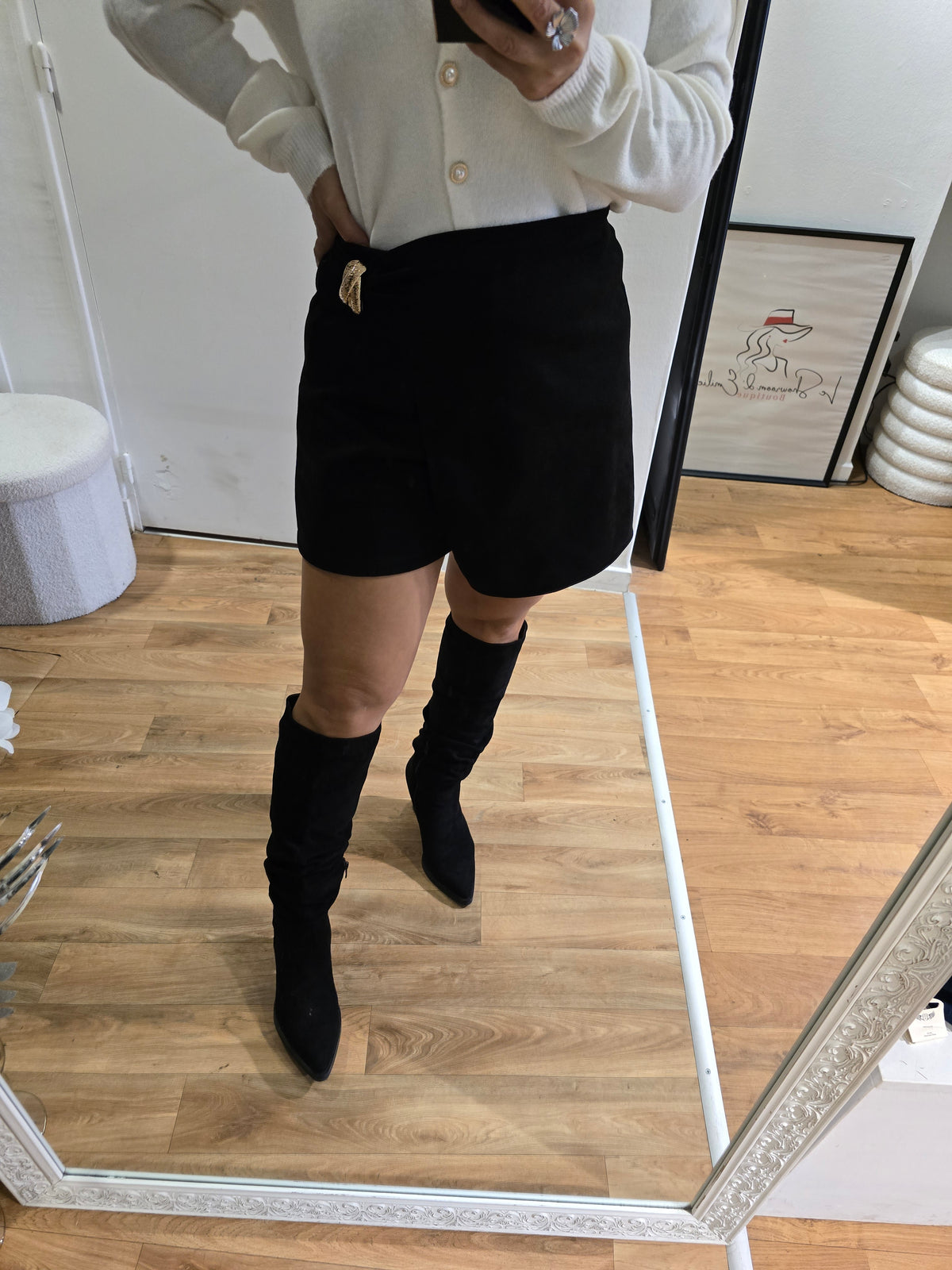 Jupe-short SOANE noire