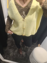 Gilet CALVIN jaune en alpaga