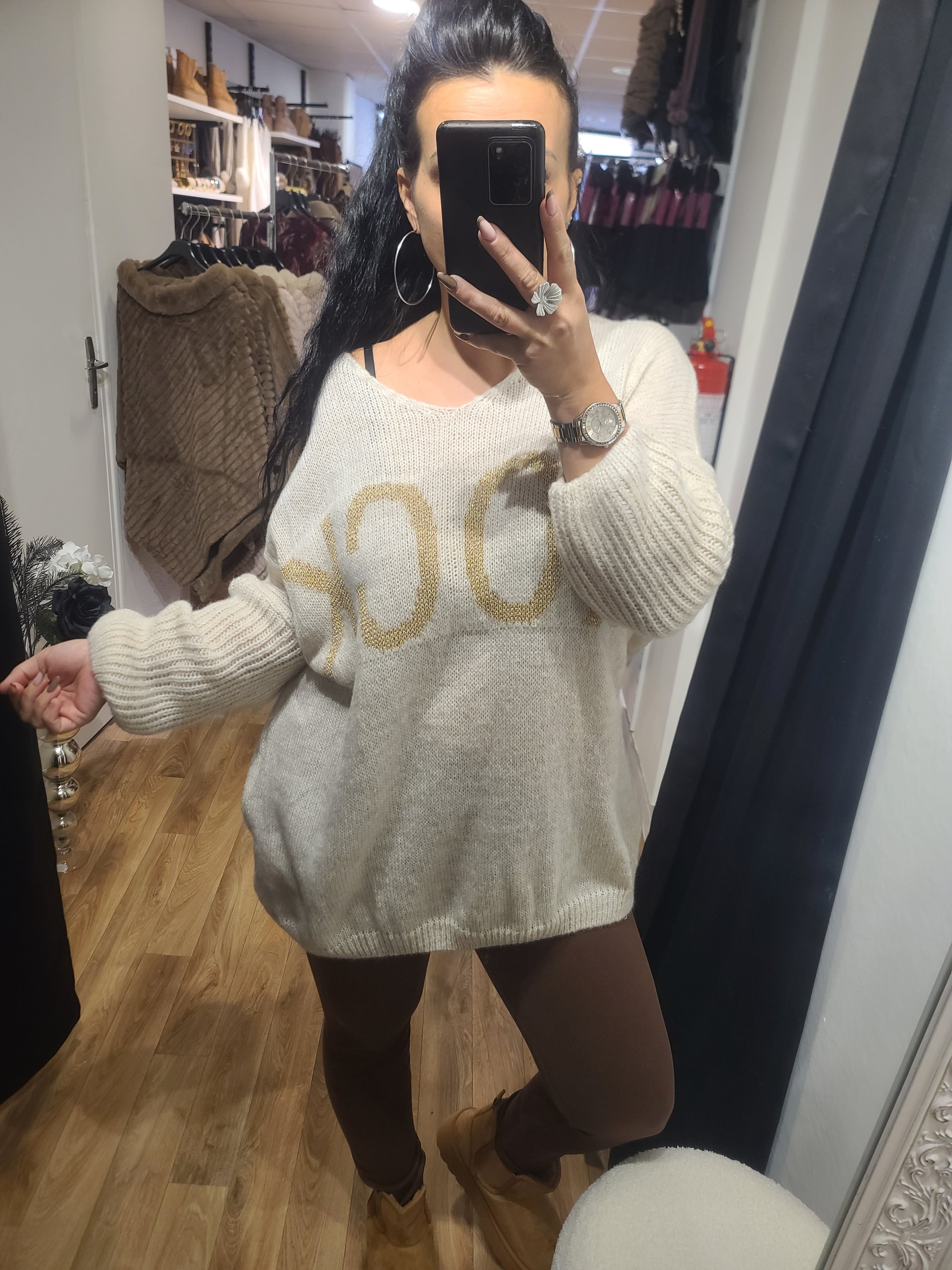 Pull ROCK beige