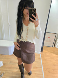 Jupe-short SOANE marron