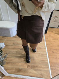 Jupe-short SOANE marron