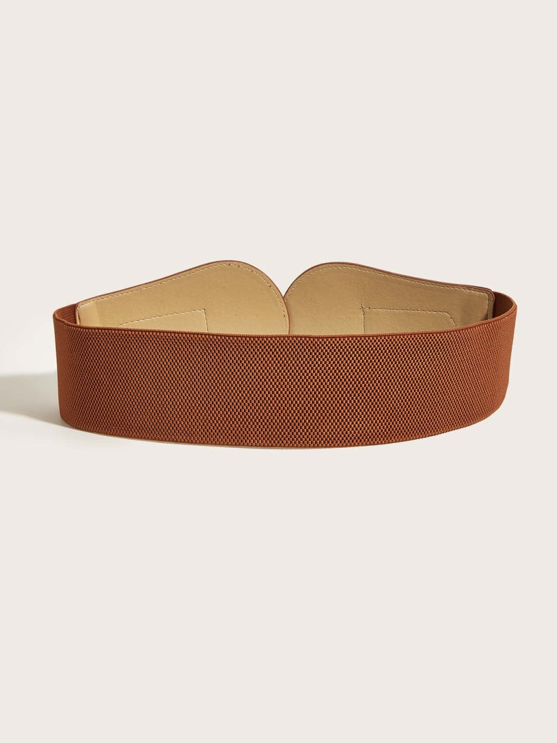 Ceinture élastique KAREN camel