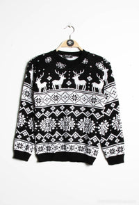 Pull de Noël noir