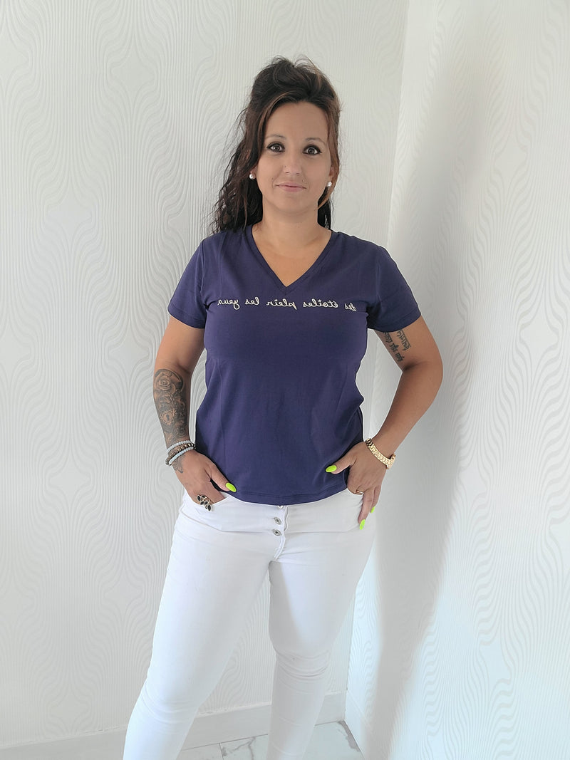 T-shirt avec broderie